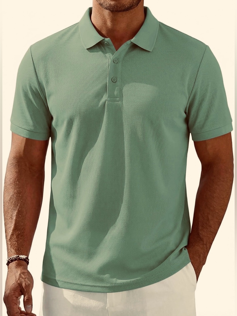 Men’s Performance Golf Polo Shirt – Dry Fit – Sage Green – XL – NWT